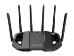 Asus   Dual Band WiFi 7 Extendable Gaming Router   TUF Gaming BE6500   802.11be   6500 Mbit/s   Ethernet LAN (RJ-45) ports 4   Mesh Support Yes   MU-MiMO Yes   Antenna type External fixed   1