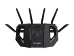 Asus   Dual Band WiFi 7 Extendable Gaming Router   TUF Gaming BE6500   802.11be   6500 Mbit/s   Ethernet LAN (RJ-45) ports 4   Mesh Support Yes   MU-MiMO Yes   Antenna type External fixed   1