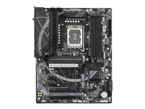 Gigabyte Z790 EAGLE AX   Processor family Intel   Processor socket LGA1700   DDR5 DIMM   Supported hard disk drive interfaces SATA, M.2   Number of SATA connectors 4