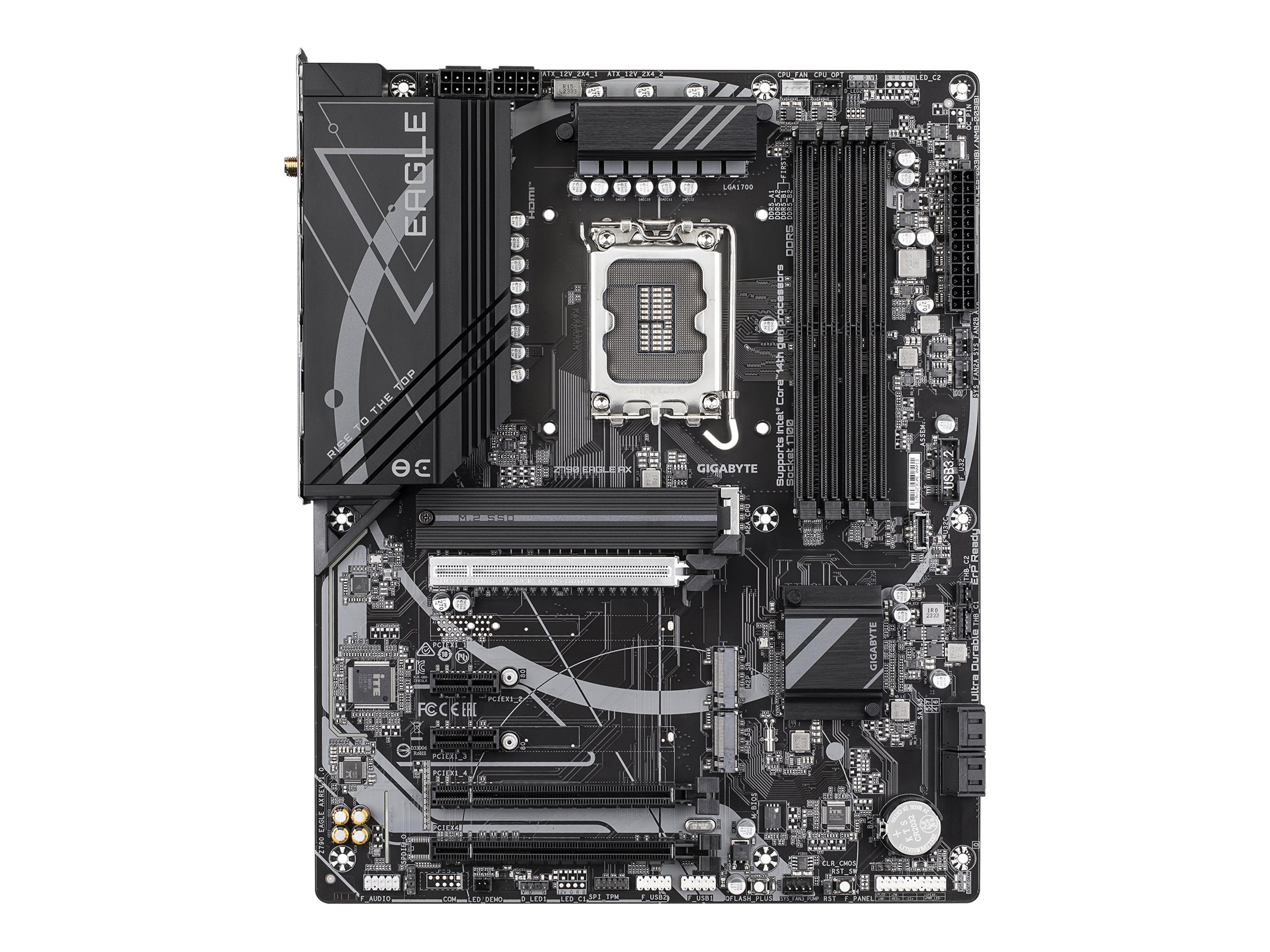 457776-z790-eagle-ax-4719331860998-0.webp Gigabyte Z790 EAGLE AX Processor family Intel Processor socket LGA1700 DDR5 DIMM Supported hard disk drive interfaces SATA, M.2 Number of SATA connectors 4