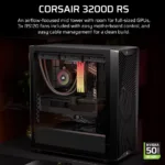 Corsair PC Case   3200D RS   Black   Mid-Tower
