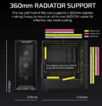 Corsair PC Case   3200D RS   Black   Mid-Tower