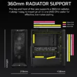 Corsair PC Case   3200D RS   Smoke   Mid-Tower