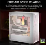 Corsair PC Case   3200D RS ARGB   White   Mid-Tower