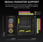 Corsair PC Case   3200D RS ARGB   Smoke   Mid-Tower