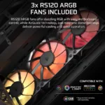 Corsair PC Case   3200D RS ARGB   Smoke   Mid-Tower