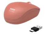 PORT CONNECT Mouse   Collection II   Wireless   2.4 GHz   Orange