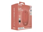PORT CONNECT Mouse   Collection II   Wireless   2.4 GHz   Orange
