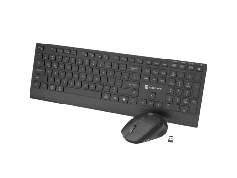 Natec Keyboard and Mouse   Stringray 2   Keyboard and Mouse Set   Wireless   US   Black