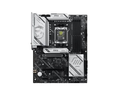 MSI MAG X870E GAMING MAX WIFI   Processor family AMD   Processor socket AM5   DDR5   Supported hard disk drive interfaces SATA, M.2   Number of SATA connectors 4