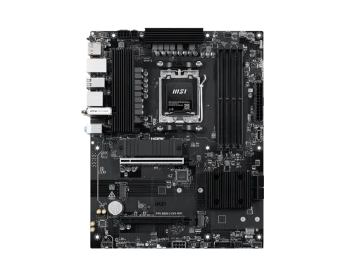 MSI PRO B850-S EVO WIFI   Processor family AMD   Processor socket AM5   DDR5   Supported hard disk drive interfaces SATA, M.2   Number of SATA connectors 4
