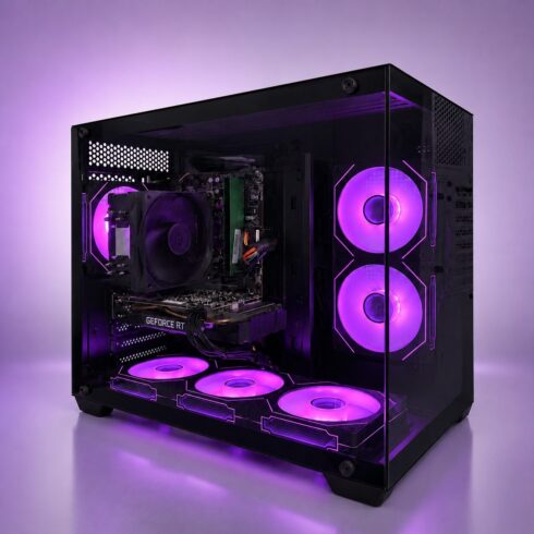 Kompiuteris su Intel Core i7-6700, NVIDIA RTX 2060 Super 8GB, DDR4 16GB (2x8GB), SATA SSD 256GB