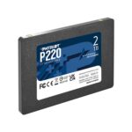 SSD PATRIOT P220 2TB SATA Write speed 500 MBytes/sec Read speed 550 MBytes/sec 2,5″ TBW 960 TB P220S2TB25