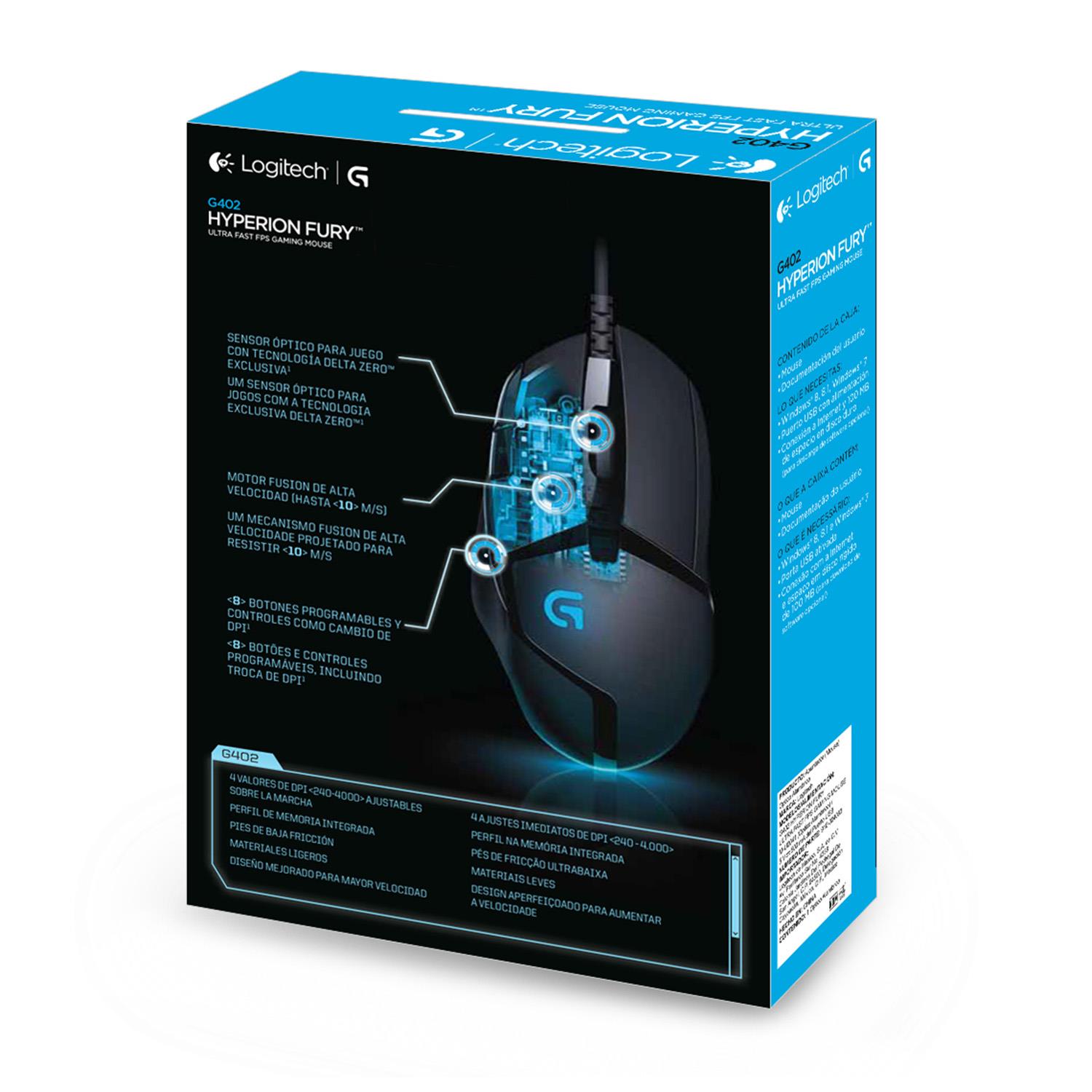 0b98f348-b497-4d94-8f17-7f4bc40e80be MOUSE USB OPTICAL G402/BLACK 910-004068 LOGITECH
