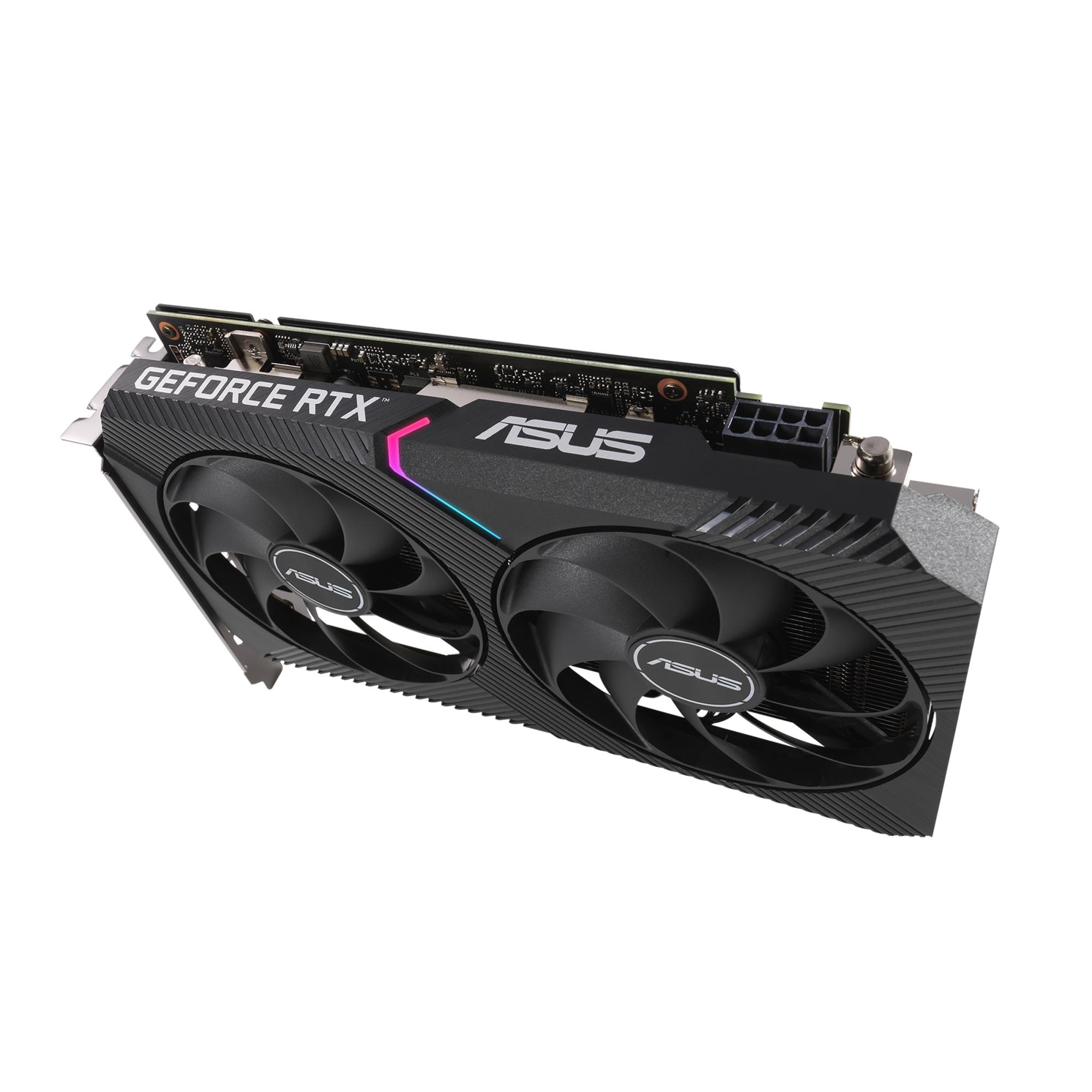 100126e0-b2f5-4293-9afa-1d36adbdc972 Graphics Card ASUS NVIDIA GeForce RTX 3060 12 GB 192 bit PCIE 4.0 16x GDDR6 GPU 1837 MHz 1xHDMI 3xDisplayPort DUAL-RTX3060-O12G-V2