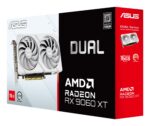 Graphics Card ASUS AMD Radeon RX 9060 XT 16 GB GDDR6 PCI Express 5.0 Active DUAL-RX9060XT-16G-WH