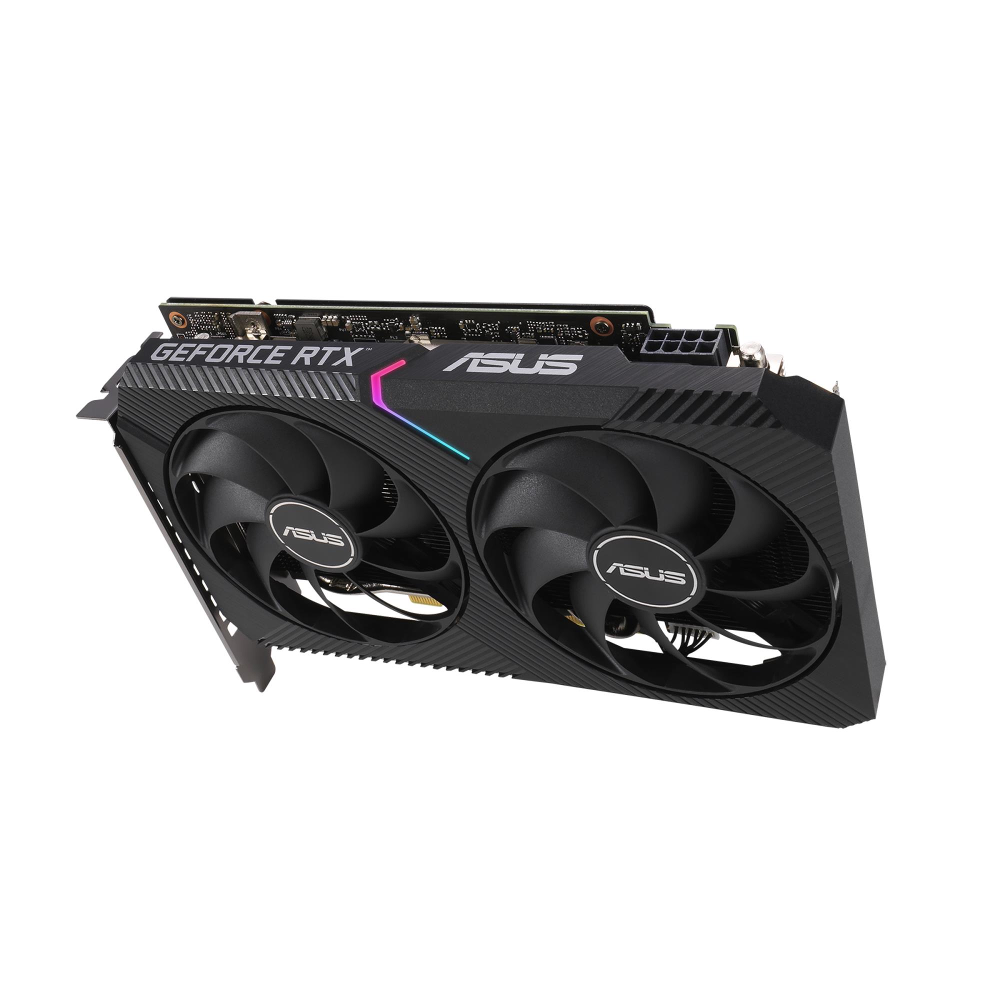 3f9ae8fe-487c-438b-b3ed-1cd23ead108f Graphics Card ASUS NVIDIA GeForce RTX 3060 12 GB 192 bit PCIE 4.0 16x GDDR6 GPU 1837 MHz 1xHDMI 3xDisplayPort DUAL-RTX3060-O12G-V2