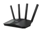 Asus DWiFi 7 AiMesh Extendable Router RT-BE58U 802.11be 10/100/1000 Mbit/s Ethernet LAN (RJ-45) ports 5 Mesh Support Yes MU-MiMO Yes 4G Antenna type External