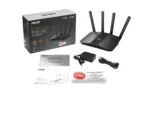 Asus DWiFi 7 AiMesh Extendable Router RT-BE58U 802.11be 10/100/1000 Mbit/s Ethernet LAN (RJ-45) ports 5 Mesh Support Yes MU-MiMO Yes 4G Antenna type External