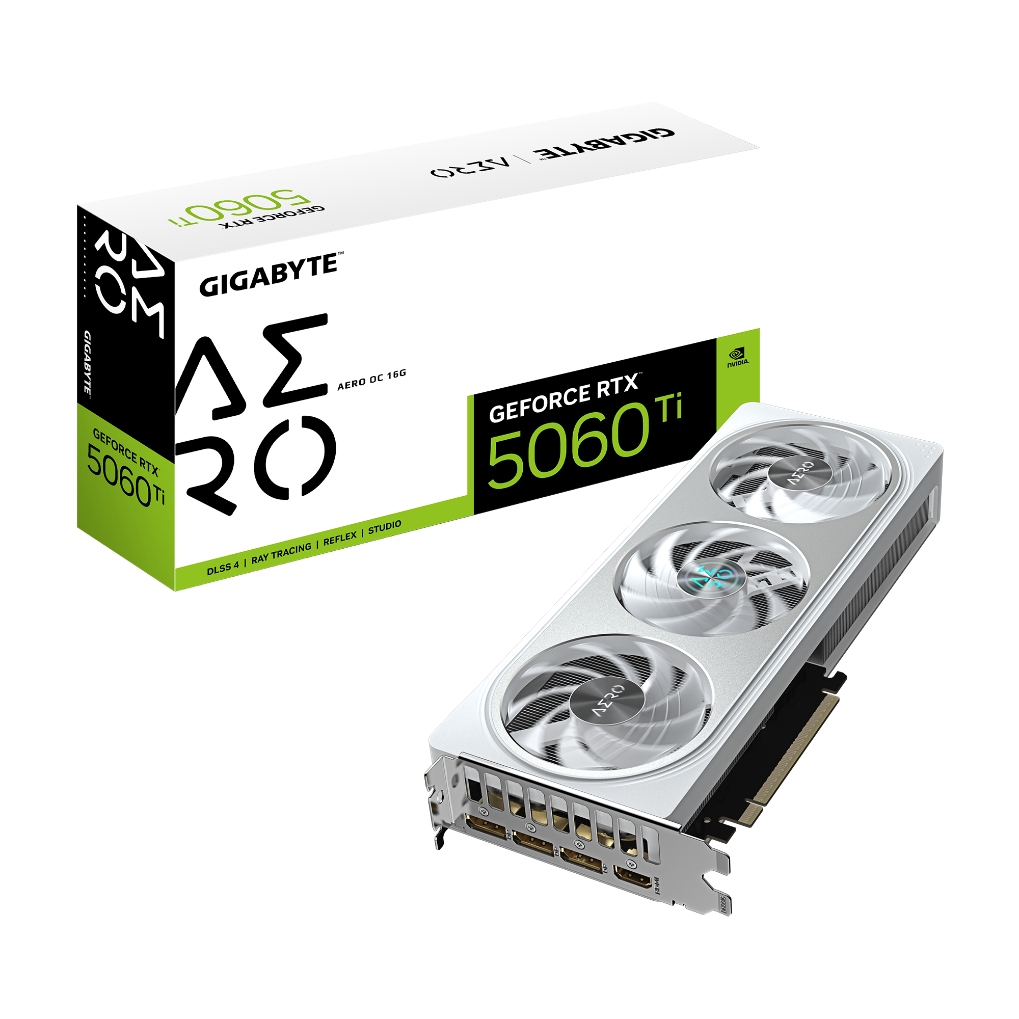478946-gv-n506taero-oc-16gd-4719331356033-0.webp Gigabyte GeForce RTX 5060 Ti AERO OC 16G NVIDIA 16 GB GeForce RTX 5060 Ti GDDR7 HDMI ports quantity 1 PCI-E 5.0