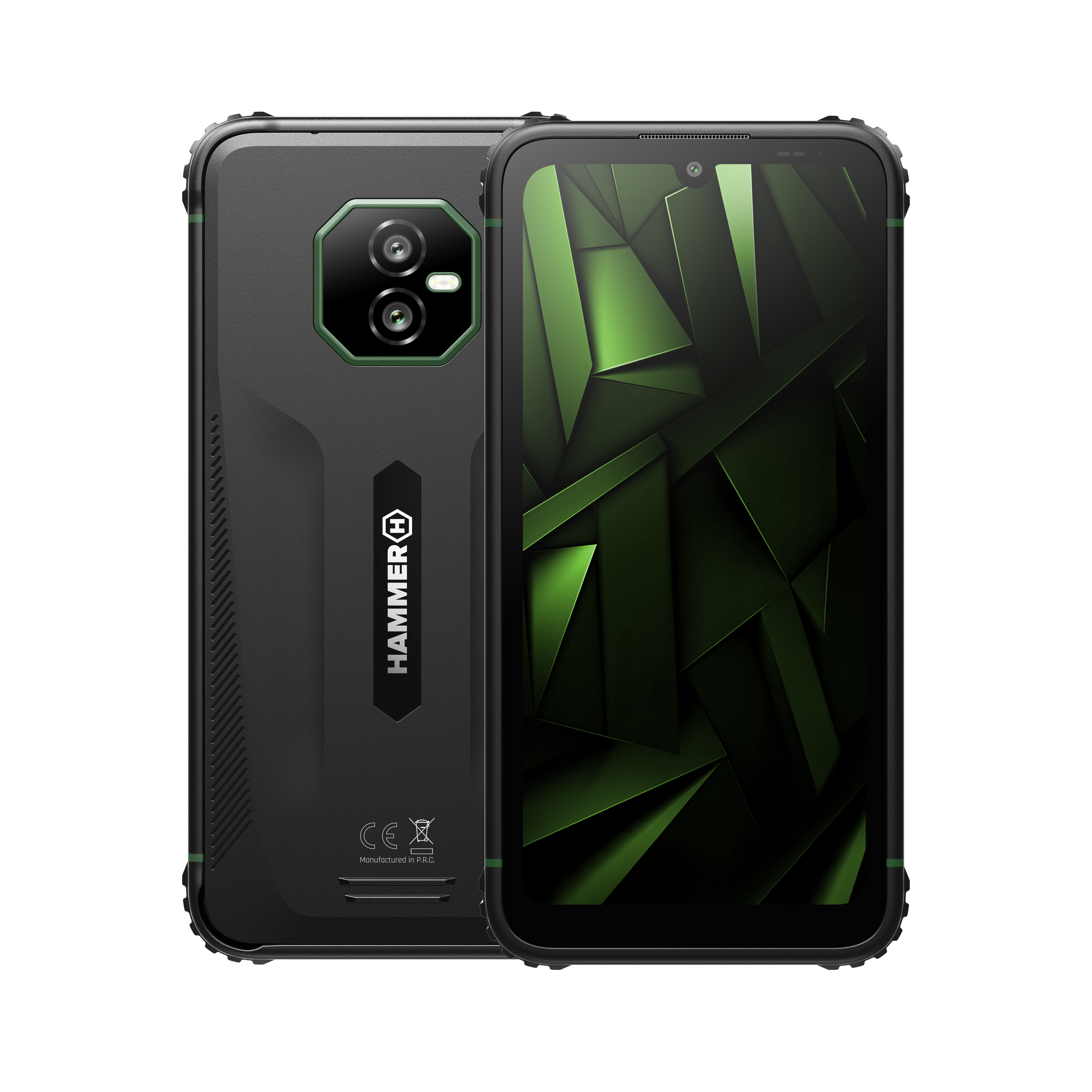 485338-tel001061-5902983638353-0.webp Hammer Ranger Black/Green 6 ” IPS 1560 x 720 pixels Mediatek Helio G99 Internal RAM 8 GB 256 GB microSD Dual SIM 3G 4G Main camera resolution 50 MP Android 15 5000 mAh