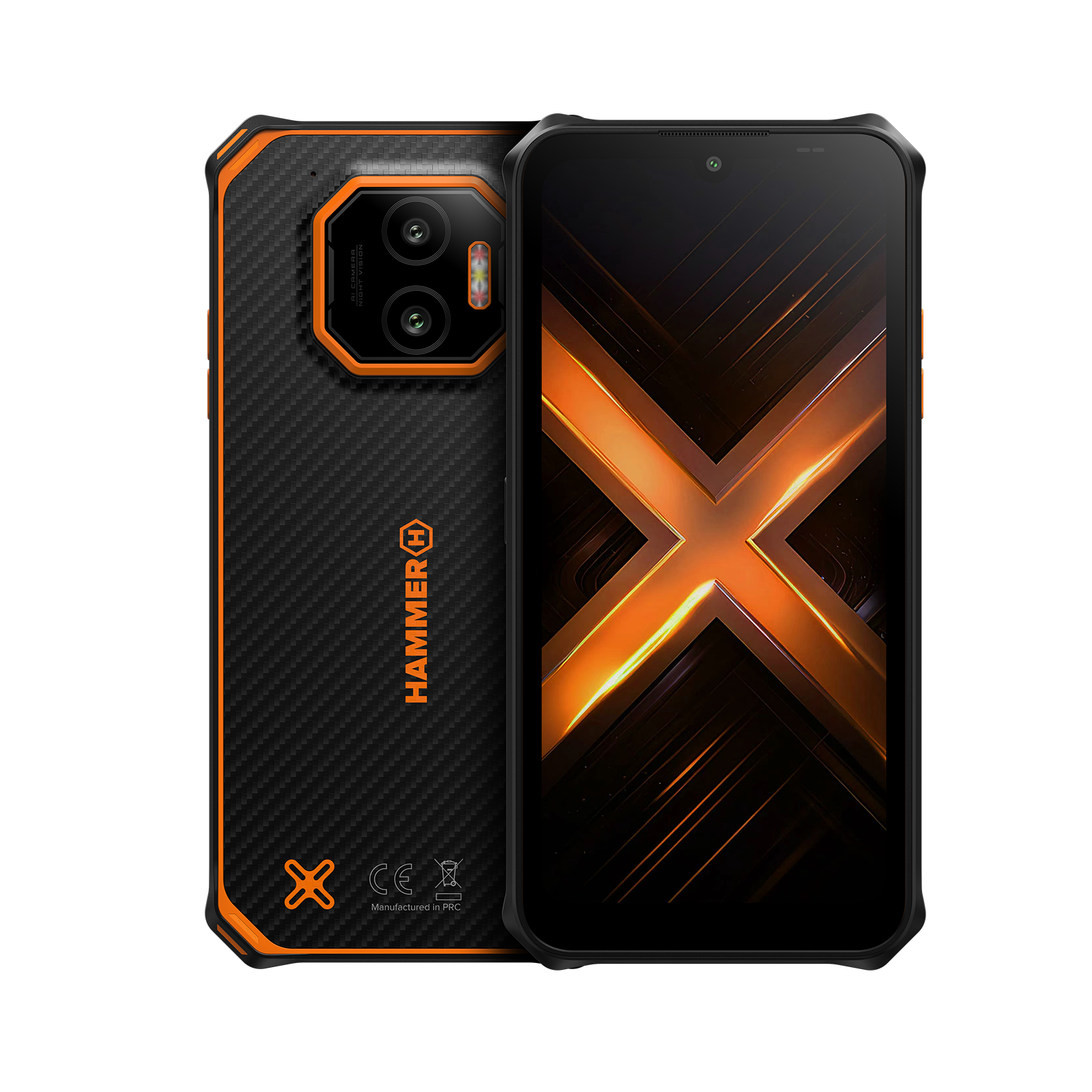 491593-tel001064-5902983638360-0.webp Hammer Energy X2 Black/Orange 6.1 ” IPS 1560 x 720 pixels Mediatek Dimensity 6300 Internal RAM 6 GB 128 GB microSD Dual SIM 4G 5G Main camera resolution 50 MP Android 15 5000 mAh