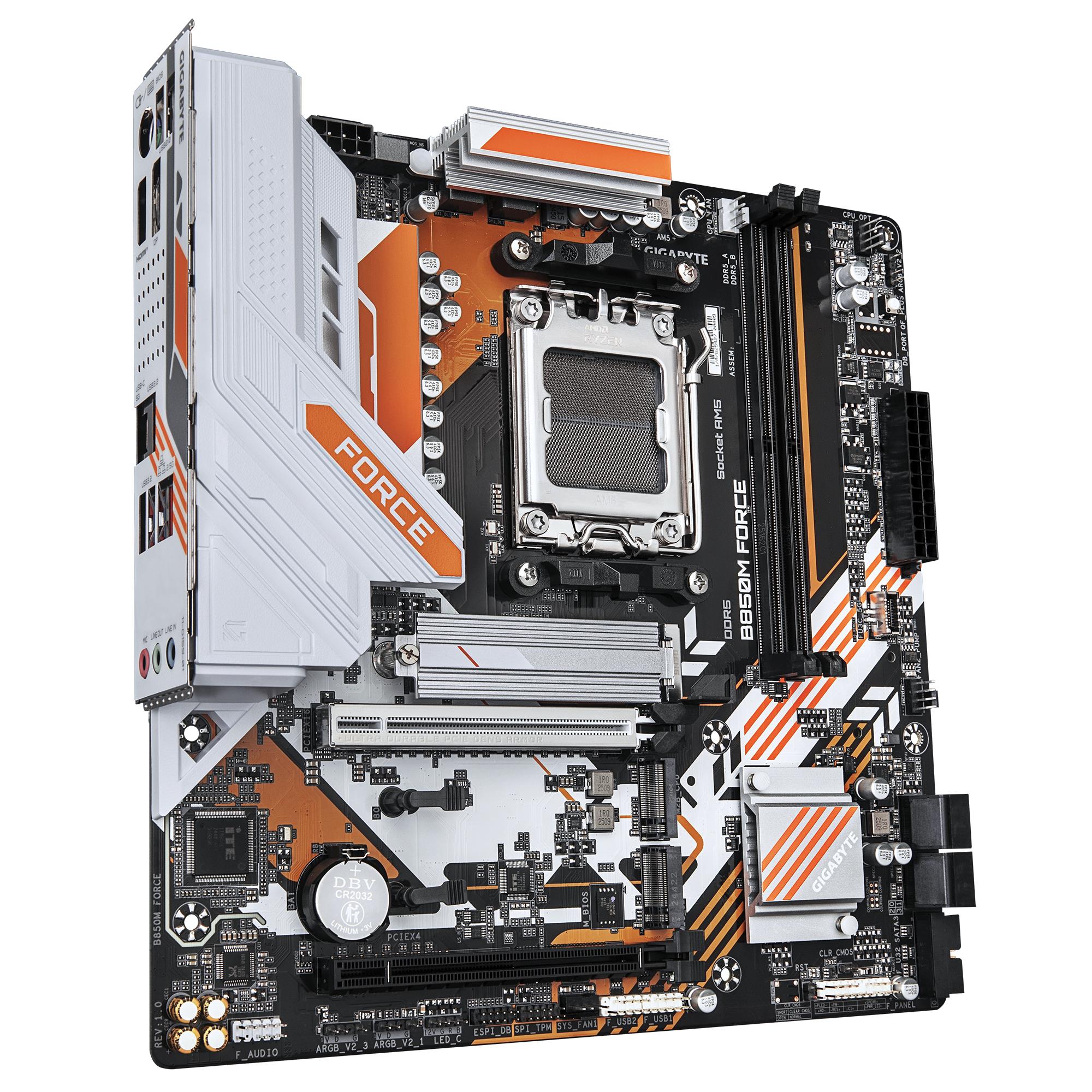 5118da63-2fbc-4876-9601-74f9697dd349 Mainboard GIGABYTE AMD B850 Socket AM5 micro ATX RAM DDR5-SDRAM 2xSlots 3xNumber of M.2 (M) slots B850MFORCE1.1