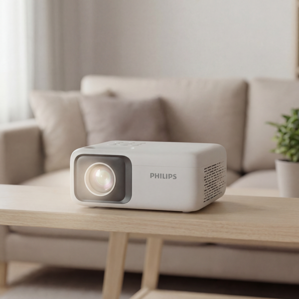 607057-npx106-int-7640186963619-0.webp Philips NeoPix 106 Projector, 1280×720, 1.2:1, 500:1, Gray