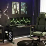 Arozzi Gaming Desk Arena Medium Forest Green