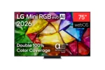 LG 75MRGB87B3B 75″ (189 cm) 4K Mini RGB evo Smart TV LG