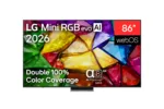 LG 86MRGB87B3B 86″ (217 cm) 4K Mini RGB evo Smart TV LG