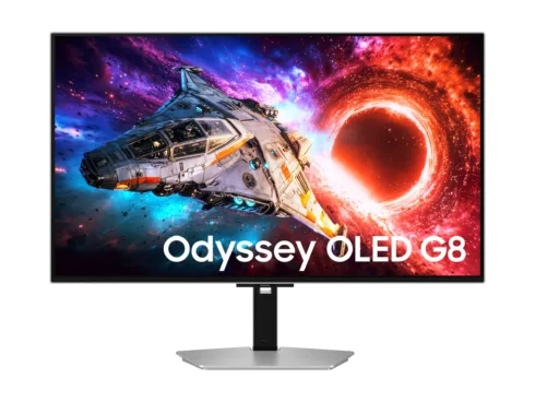 Samsung LS32HG800SUXEN 32″ Gaming Monitor Odyssey OLED G8 G80SH 3840×2160/16:9/300cd/m2/0.03ms, HDMI, DP, USB   Samsung
