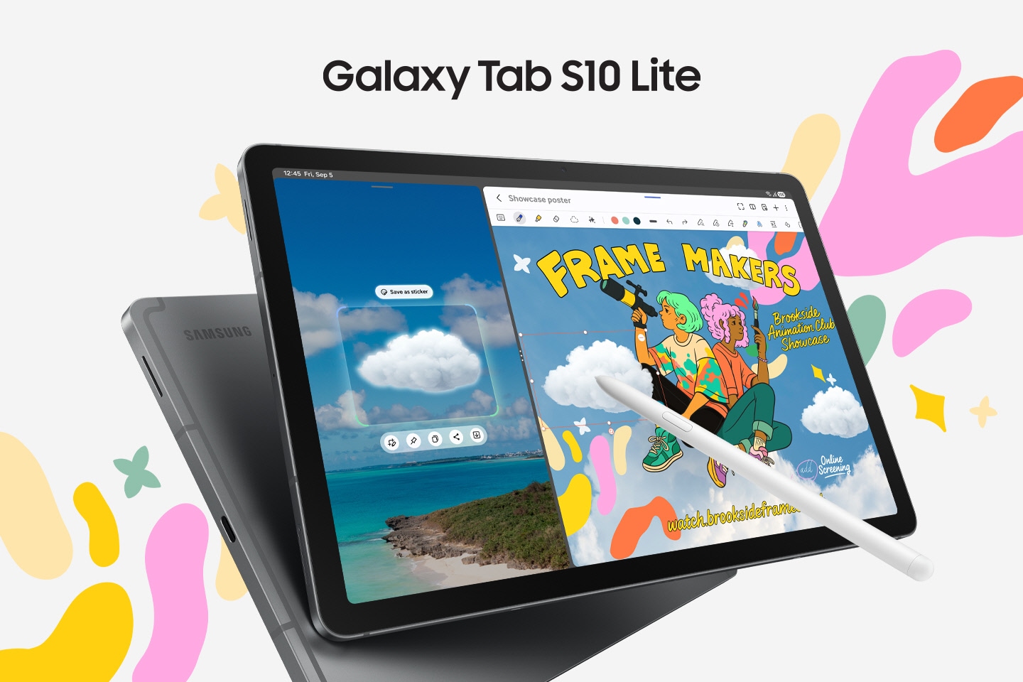 611410-tab-s10-lite-grey-128-8806097638575-0.webp Samsung Galaxy Tab S10 Lite (X400) 10.9 ” Grey TFT 2112 x 1320 pixels Exynos 1380 6 GB 128 GB Wi-Fi Front camera 5 MP Rear camera 8 MP Bluetooth 5.3 Android 15