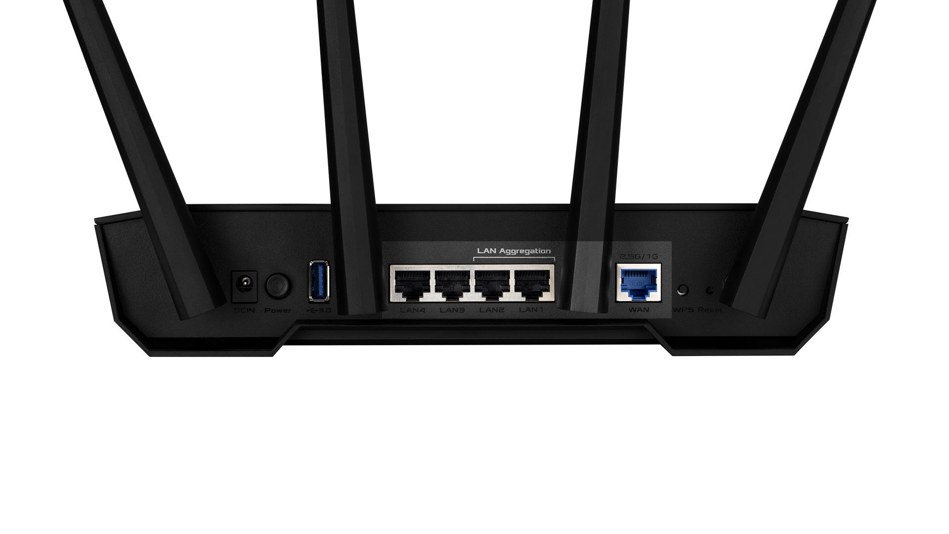 81d393c9-0ba6-41dc-8114-18f22420aff6 Wireless Router ASUS Wireless Router 3000 Mbps Mesh Wi-Fi 5 Wi-Fi 6 IEEE 802.11a/b/g IEEE 802.11n USB 3.1 1 WAN 4×10/100/1000M Number of antennas 4 TUF-AX3000