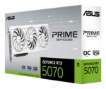 Graphics Card ASUS NVIDIA GeForce RTX 5070 12 GB GDDR7 192 bit Triple slot Fansink 1xHDMI 3xDisplayPort PRIME-RTX5070-O12G-WHITE