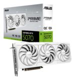 Graphics Card ASUS NVIDIA GeForce RTX 5070 12 GB GDDR7 192 bit Triple slot Fansink 1xHDMI 3xDisplayPort PRIME-RTX5070-O12G-WHITE