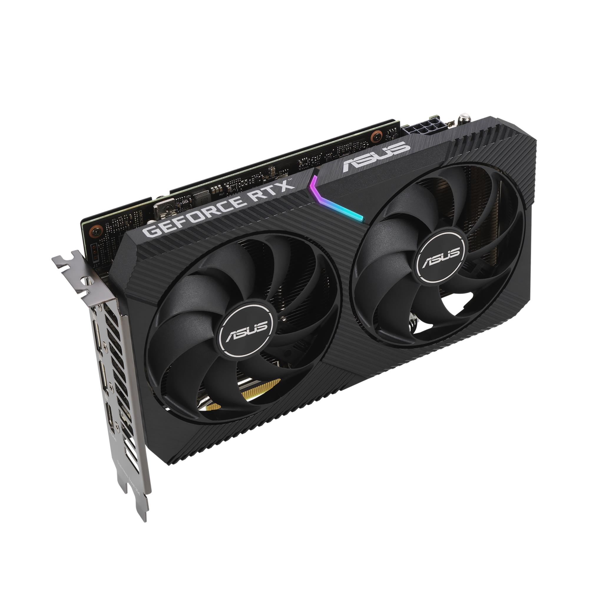 b081e9c1-1285-4f83-a7ac-8cf6a877bf49 Graphics Card ASUS NVIDIA GeForce RTX 3060 12 GB 192 bit PCIE 4.0 16x GDDR6 GPU 1837 MHz 1xHDMI 3xDisplayPort DUAL-RTX3060-O12G-V2