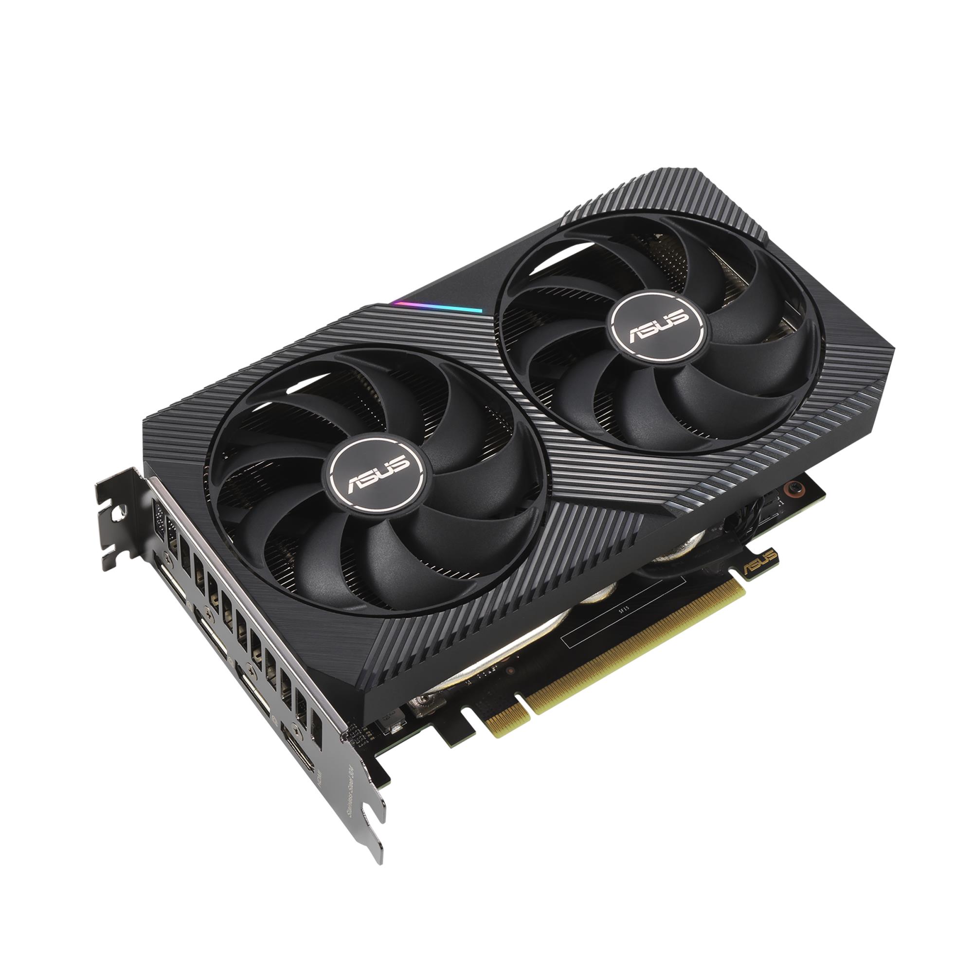 b18491e7-8b74-4378-a7a2-842c9e0587ab Graphics Card ASUS NVIDIA GeForce RTX 3060 12 GB 192 bit PCIE 4.0 16x GDDR6 GPU 1837 MHz 1xHDMI 3xDisplayPort DUAL-RTX3060-O12G-V2