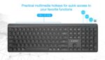 KEYBOARD WRL SLIM 2.4G+BT US/KB-WPS-03 GEMBIRD
