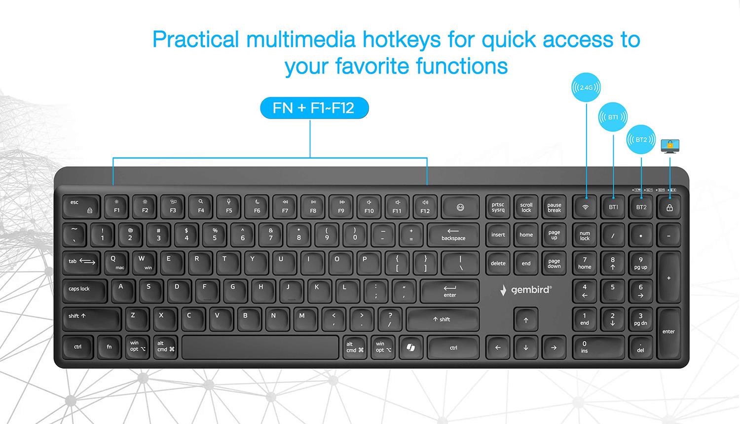 be6f1f89-3970-4da2-a963-1bb14d7aac74 KEYBOARD WRL SLIM 2.4G+BT US/KB-WPS-03 GEMBIRD