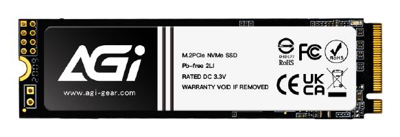 e16298cb-2e87-4721-8ade-f2be2c1438a8 SSD AGI TECHNOLOGY 600xTBW rating MTBF 1600000 h Read speed 3200 MB/s Write speed 1700 MB/s NVMe Yes PCI Express 3.0 M.2 1000 GB AGI1T0GIMAI298-CB