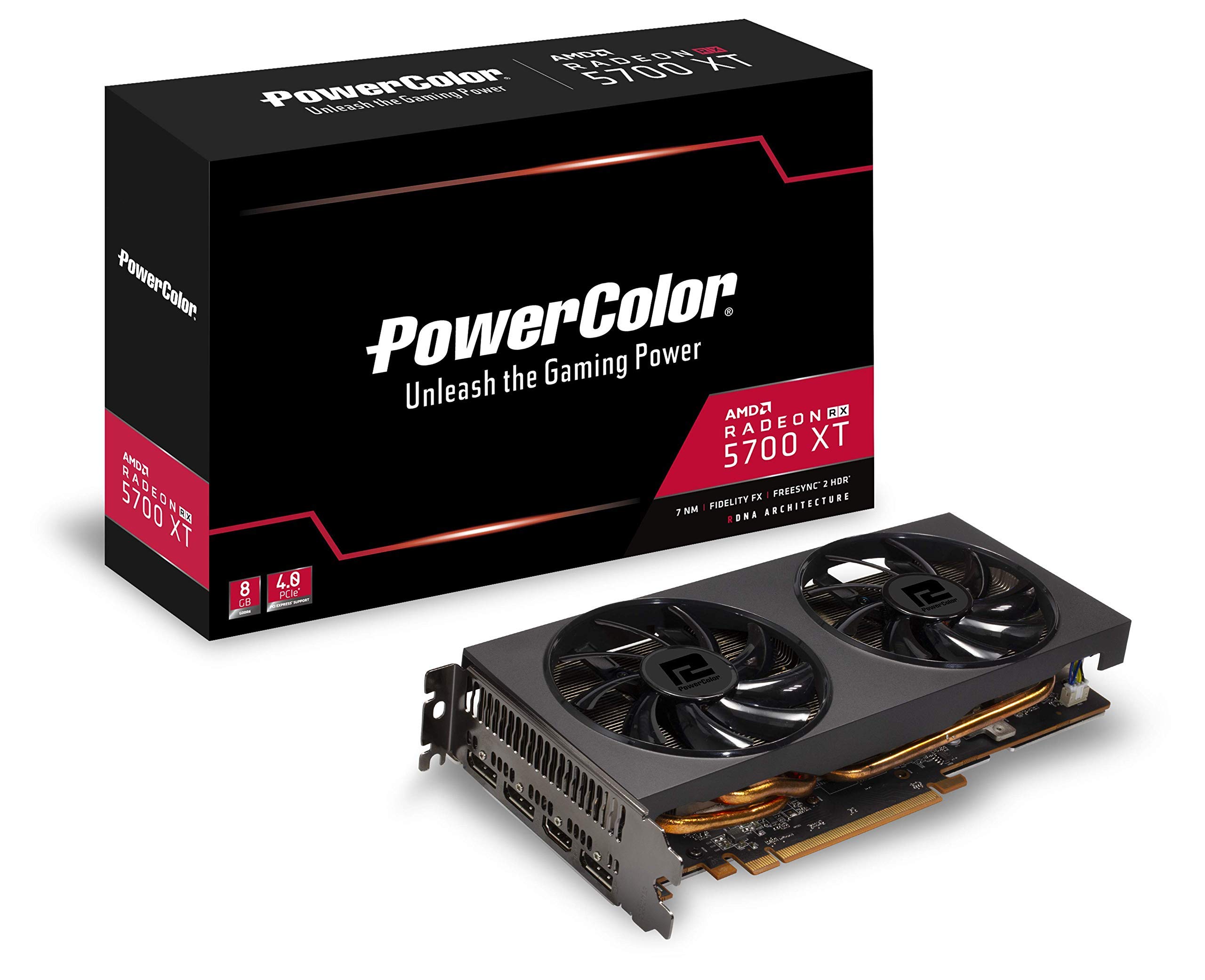 PowerColor AXRX 5700 XT 8GB PowerColor Radeon RX 5700 XT 8GB GDDR6 vaizdo plokštė