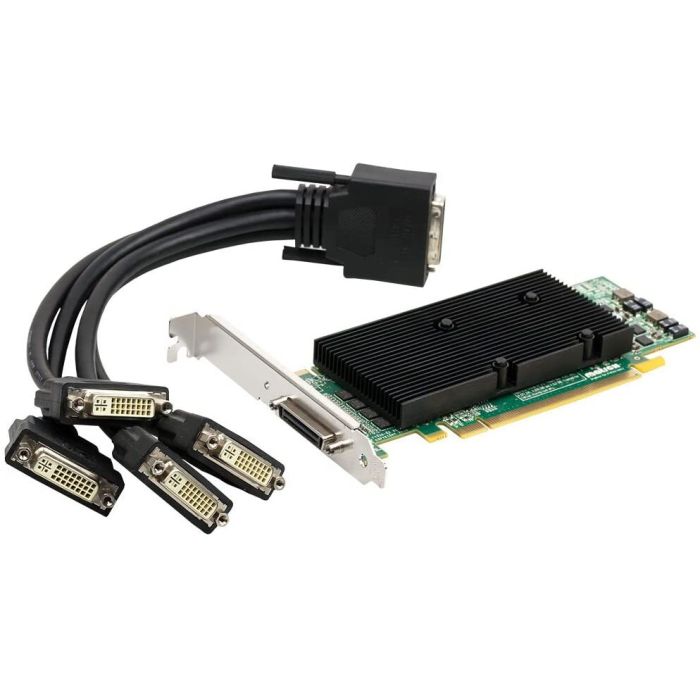 Matrox M9140 LP PCIe Matrox M9140 LP PCIe su 512MB atminties ir 4-monitorių palaikymu