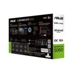 Graphics Card ASUS NVIDIA GeForce RTX 5060 8 GB GDDR7 128 bit PCI Express 5.0 Active DUAL-RTX5060-O8G-A