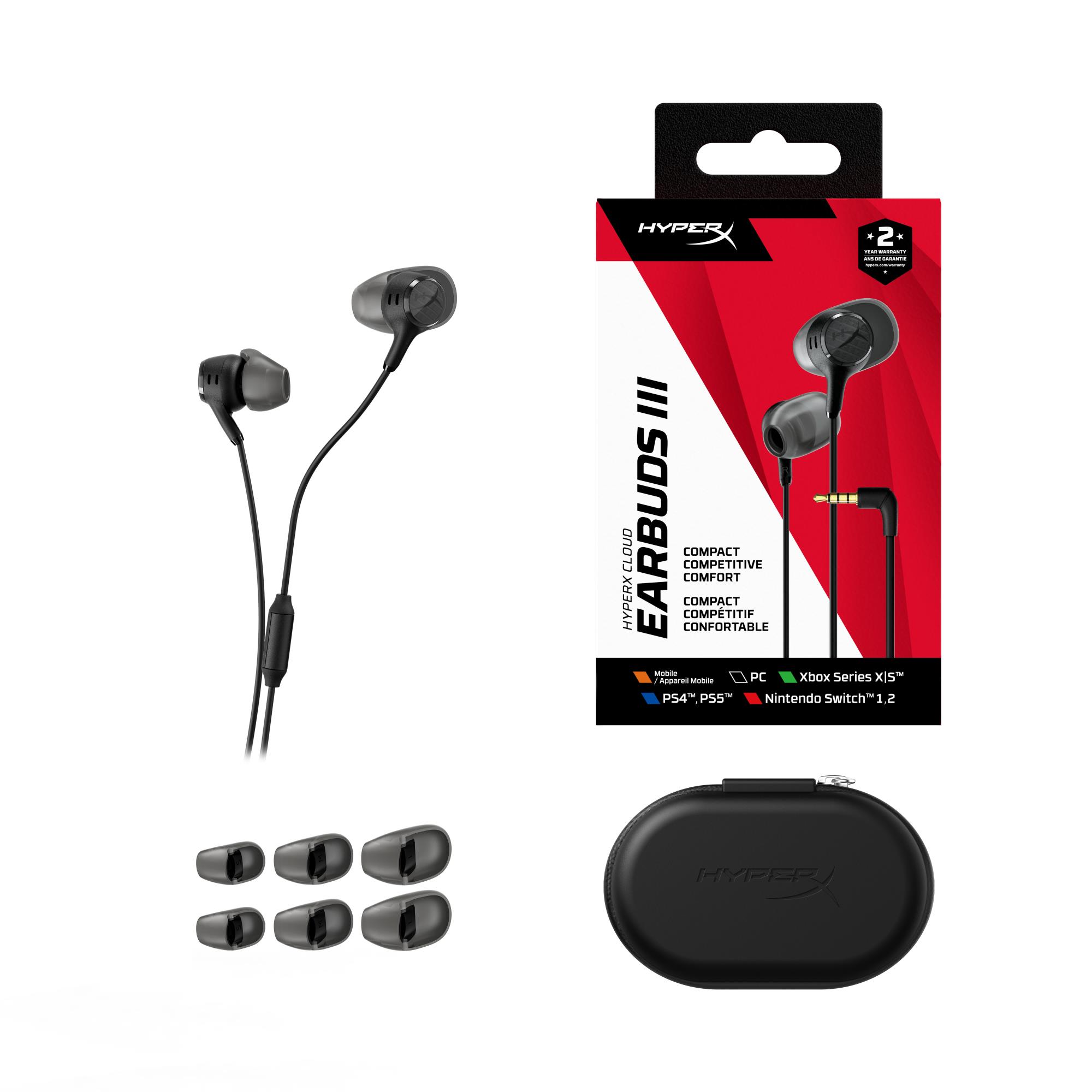 25334689-dbe2-4bd8-a338-0ac6e3bbe4ad HEADSET HYPERX CLOUD EARBUDS/III BLACK BN7R9AA HYPERX