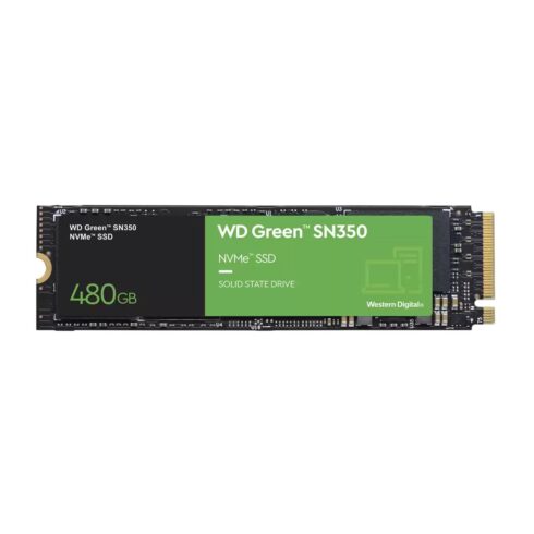 SSD WESTERN DIGITAL Green SN350 480GB M.2 PCIE NVMe TLC Write speed 1650 MBytes/sec Read speed 2400 MBytes/sec WDS480G2G0C