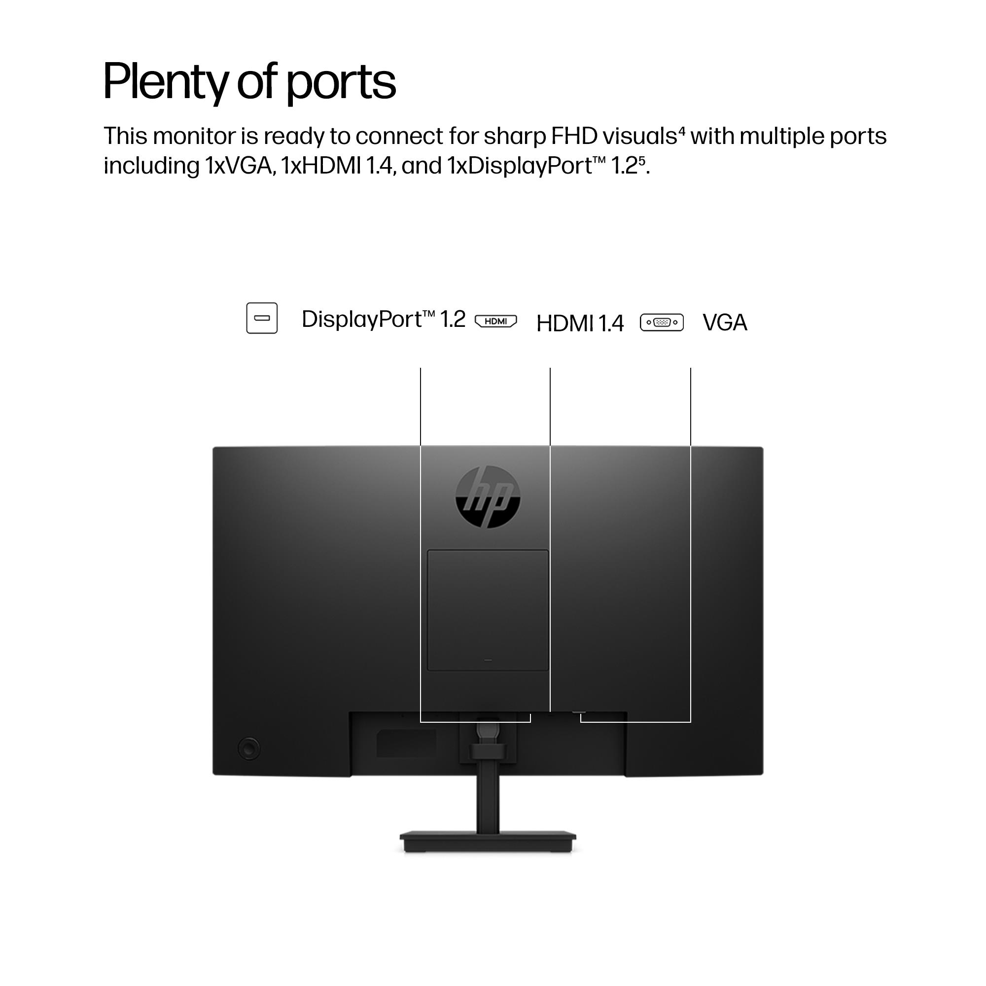 43edbb9d-b82c-4831-b286-1ae65a2d7beb LCD Monitor HP 23.8 ” 1920 x 1080 pixels Full HD Native aspect ratio 16:9 LCD Flat B0BU9UT