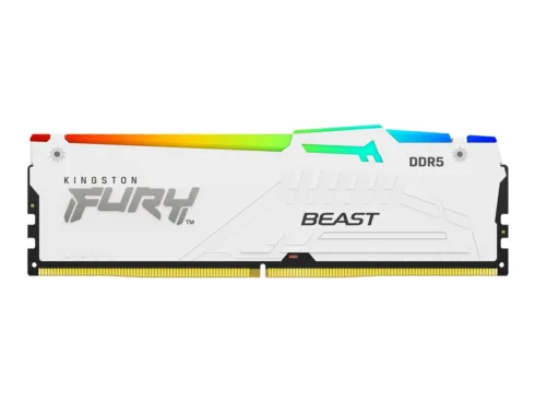 Kingston KF560C30BWEA-16 16GB 6000MT/s DDR5 CL30 DIMM FURY Beast White RGB EXPO Kingston