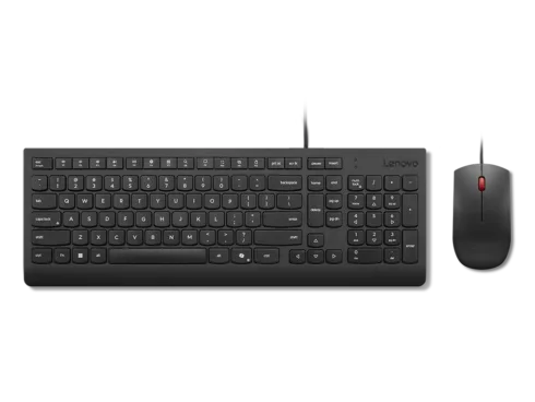 Lenovo Essential Wired Combo Keyboard and Mouse   Keyboard and Mouse Set   Wired   Mouse included   Estonian   Black