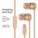 Marley Wired Earbuds Smile Jamaica Built-in microphone USB Type-C Copper